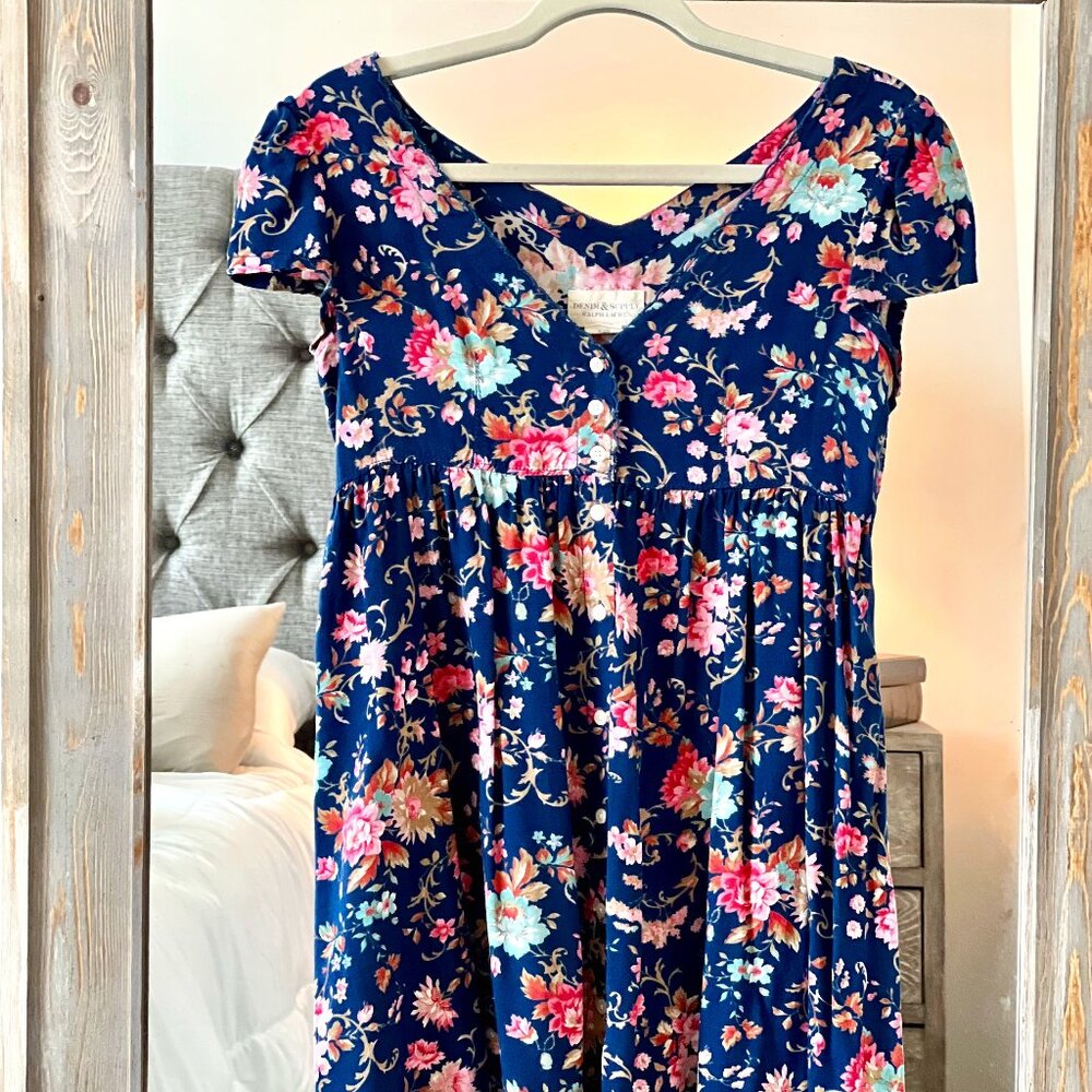 Ralph Lauren Denim & Supply Floral Knit Dress – XS